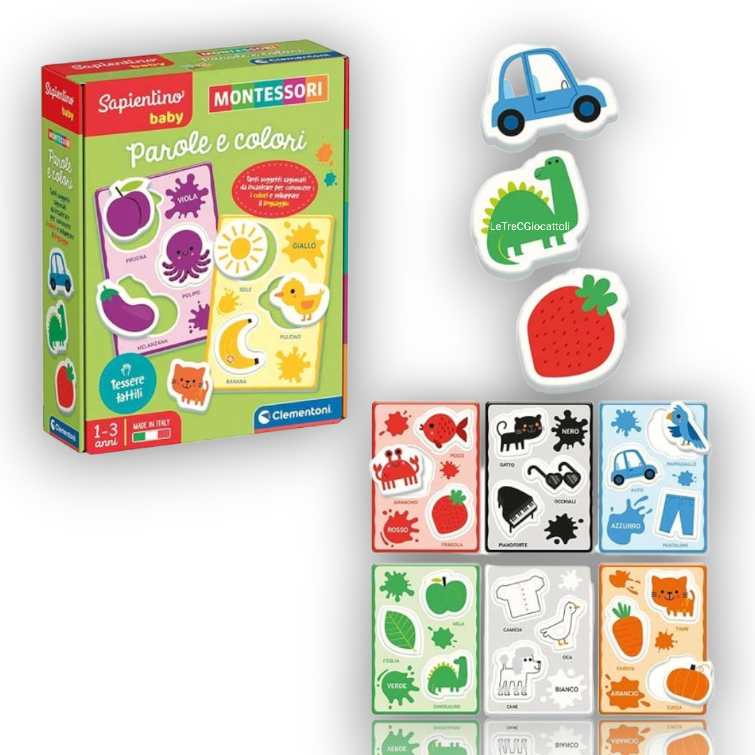 Clementoni Sapientino Baby Montessori - Parole e colori
