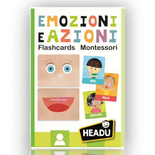 Headu Flashcards Montessori Emozioni e Azioni