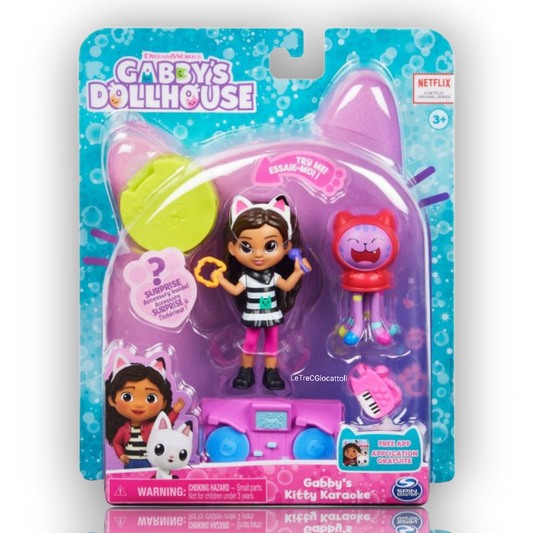 Gabby's Dollhouse Kitty Karaoke Playset con 2 personaggi