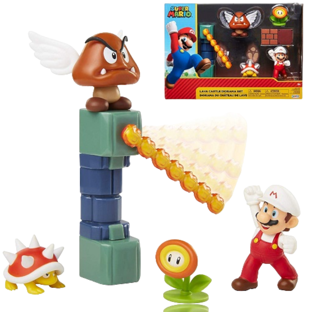 Super Mario Castello di Lava Playset