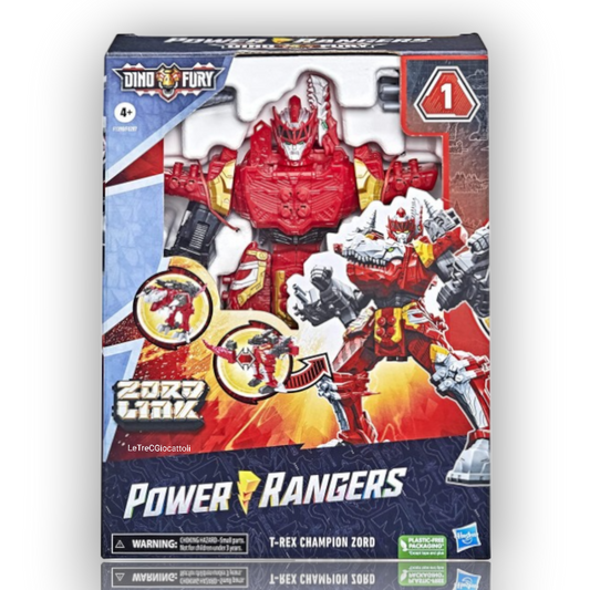 Power Rangers Dino Fury T-REX Champion Zord
