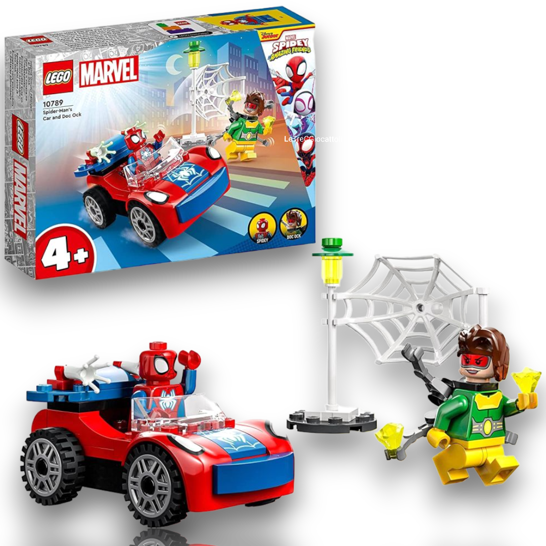 Lego Marvel 10789 L'Auto di Spiderman ed il Doctor Ock