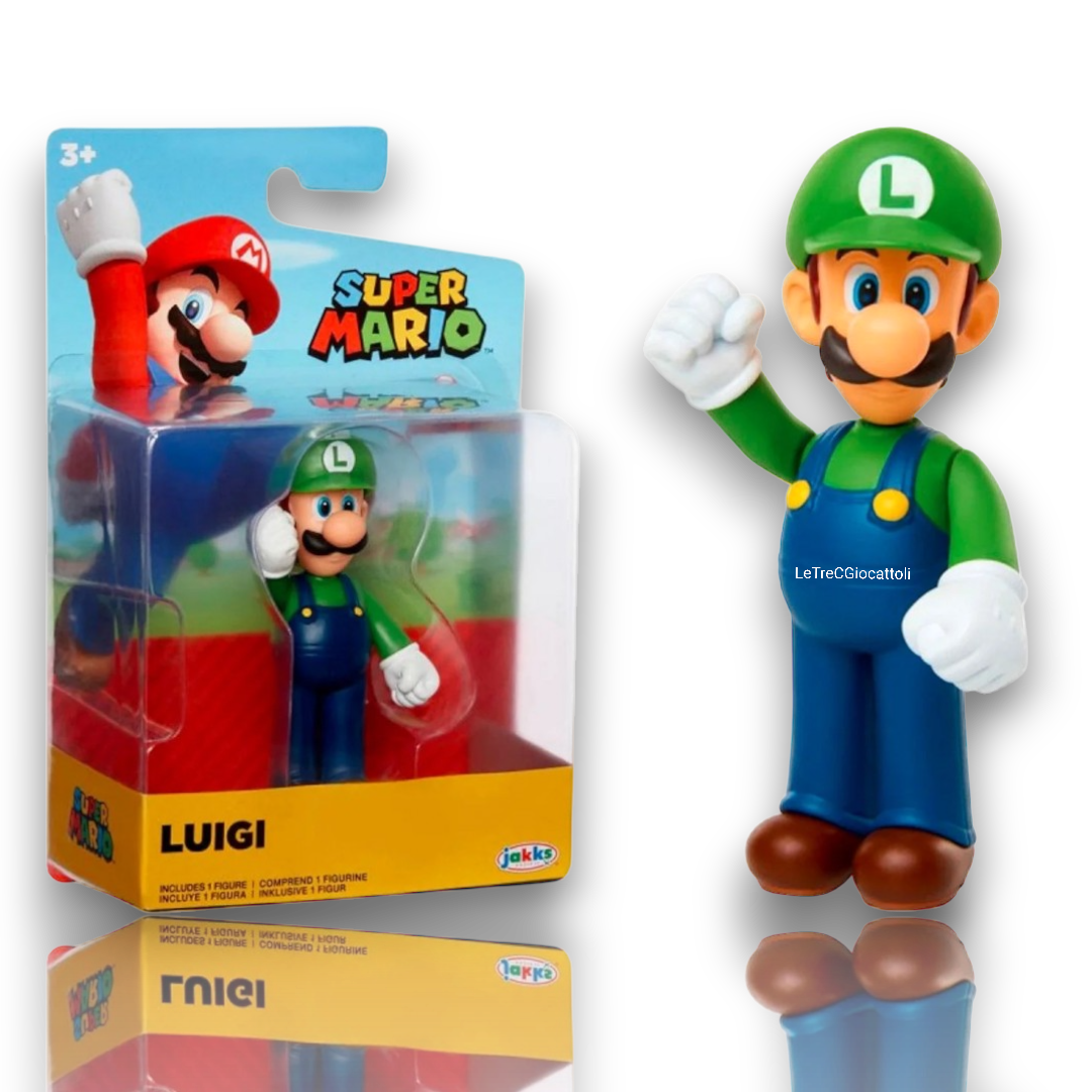 Super Mario personaggi Mario o Luigi 6 cmle3cgiocattoli