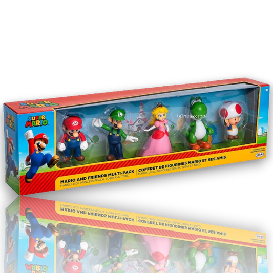 Super Mario and Friends 5 personaggile3cgiocattoli