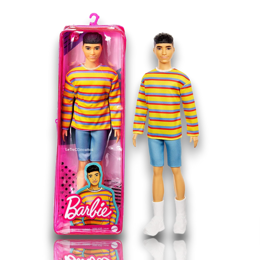 Barbie Ken Fashionistas GRB91le3cgiocattoli