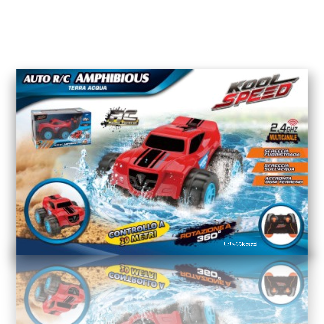 Auto Radiocomandata anfibia 4x4 kool speed