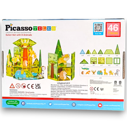 Picasso Safari Set con 8 animali Magnetici