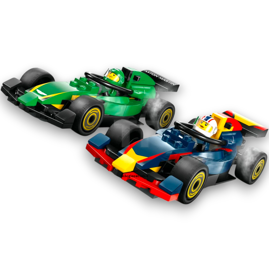 Lego City 60445 Camion F1 con Vetture Aston Martin e Red Bull