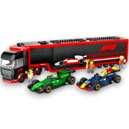 Lego City 60445 Camion F1 con Vetture Aston Martin e Red Bull