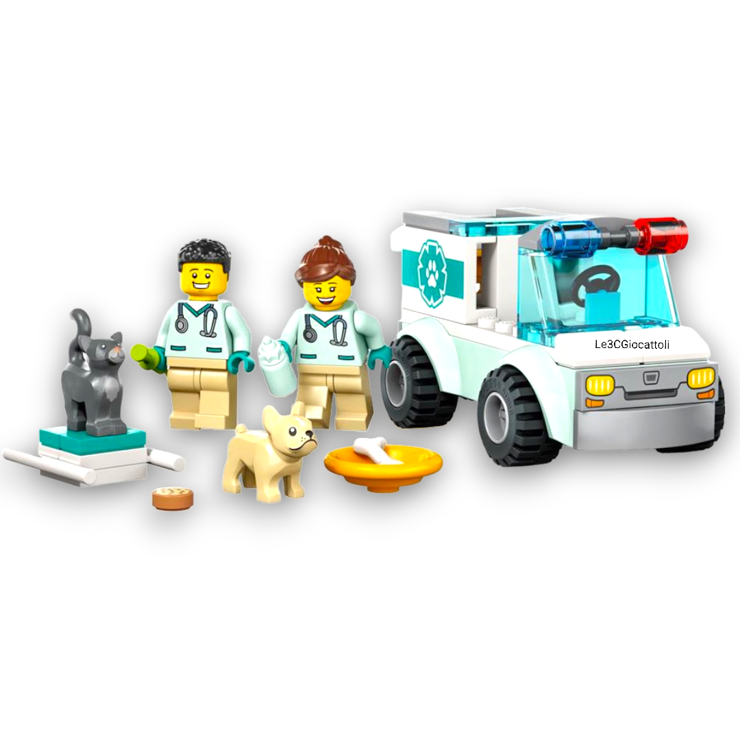 Lego City 60382 Furgoncino di Soccorso del Veterinario