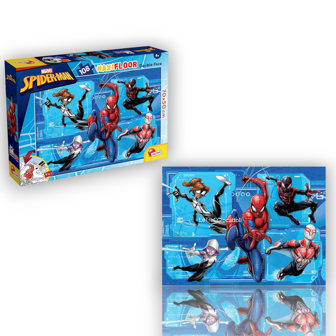 Puzzle 108 pezzi Spiderman maxi Floor double face