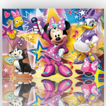 Puzzle 60 pezzi Minnie Discoteca supercolor