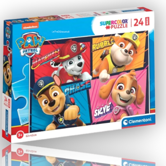 Puzzle 24 pezzi Paw Patrol Maxi Super Color