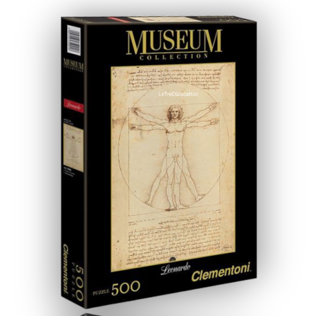 Puzzle 500 pezzi Museum Collection Uomo Vitruviano Leonardo
