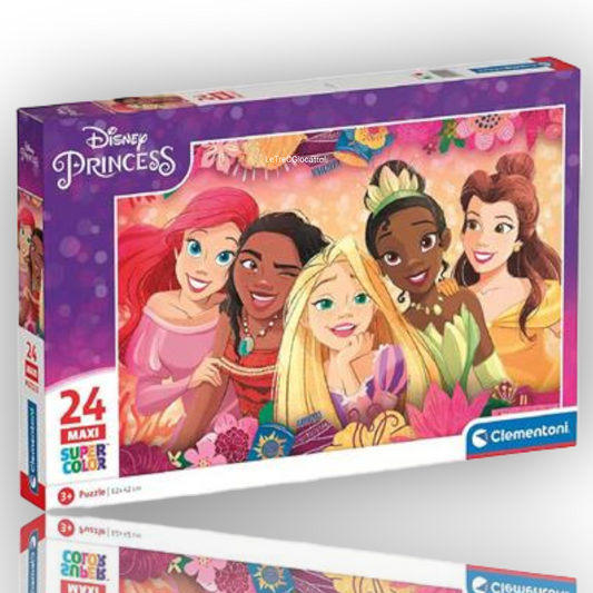 Puzzle 24 pezzi Disney Princess super color