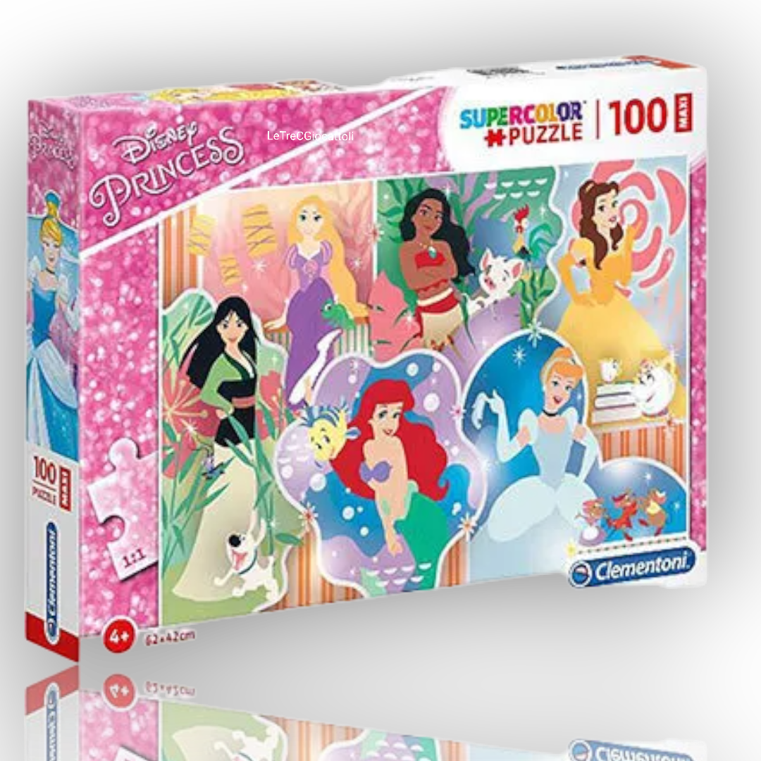Puzzle 100 pezzi Disney Princess Super Color Maxi
