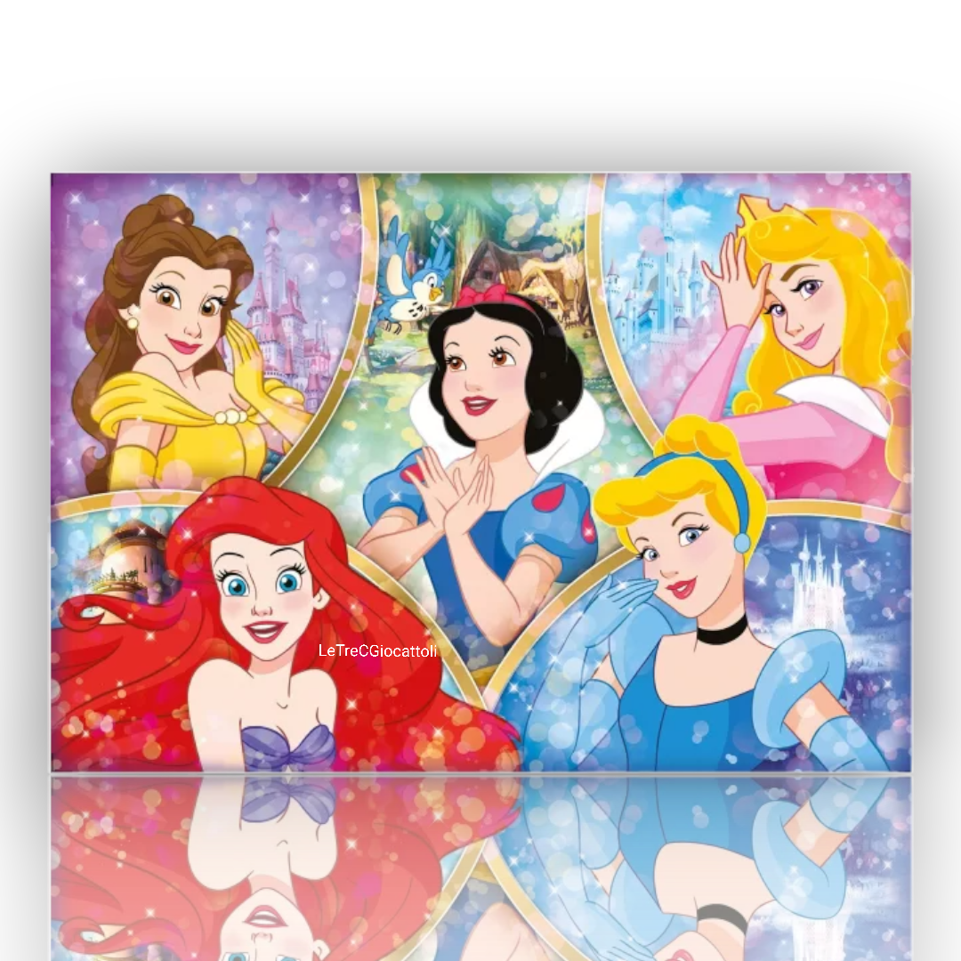 Puzzle 180 pezzi Principesse Disney Super Color Maxi