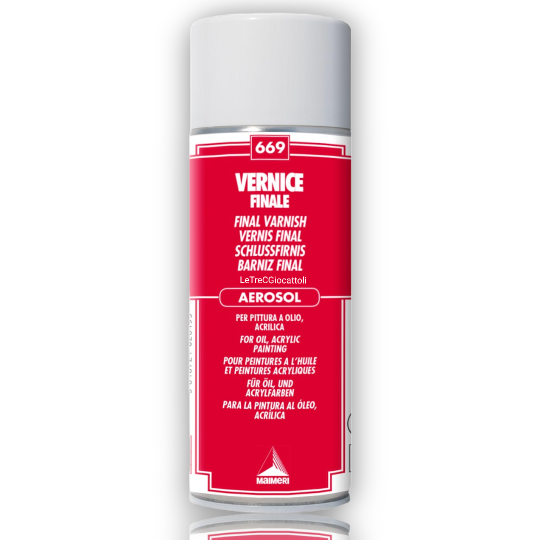 Vernice Fissativa Spray Finale Pittura Acrilica Maimeri 669