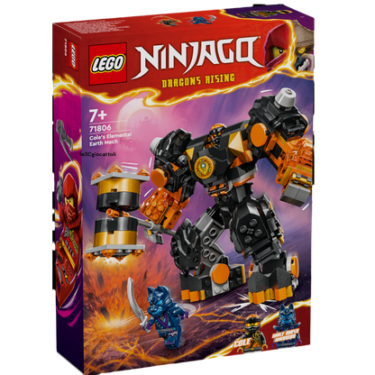 Lego Ninjago 71806 Mech Elemento di Cole