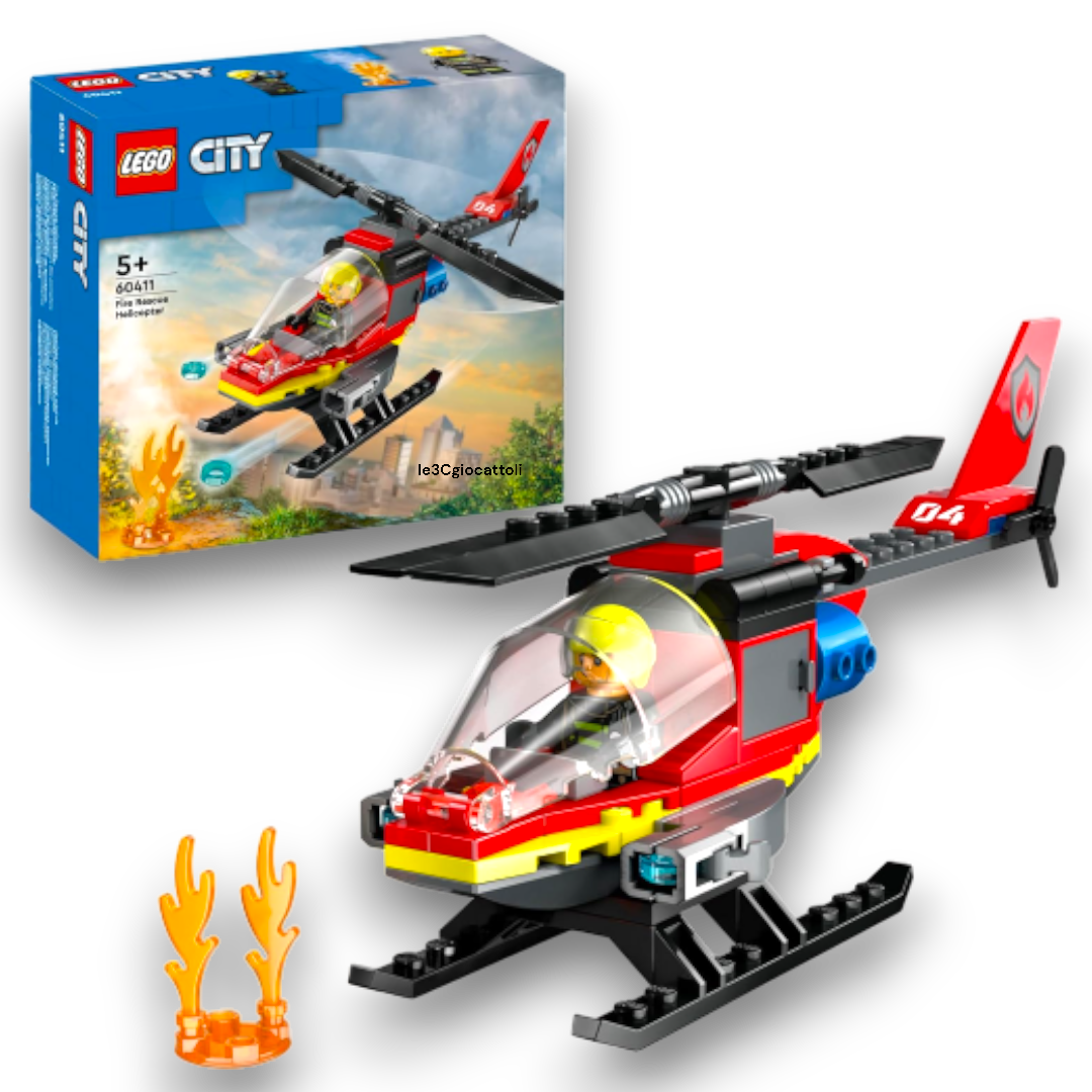 Lego City 60411 Elicottero dei Pompieri