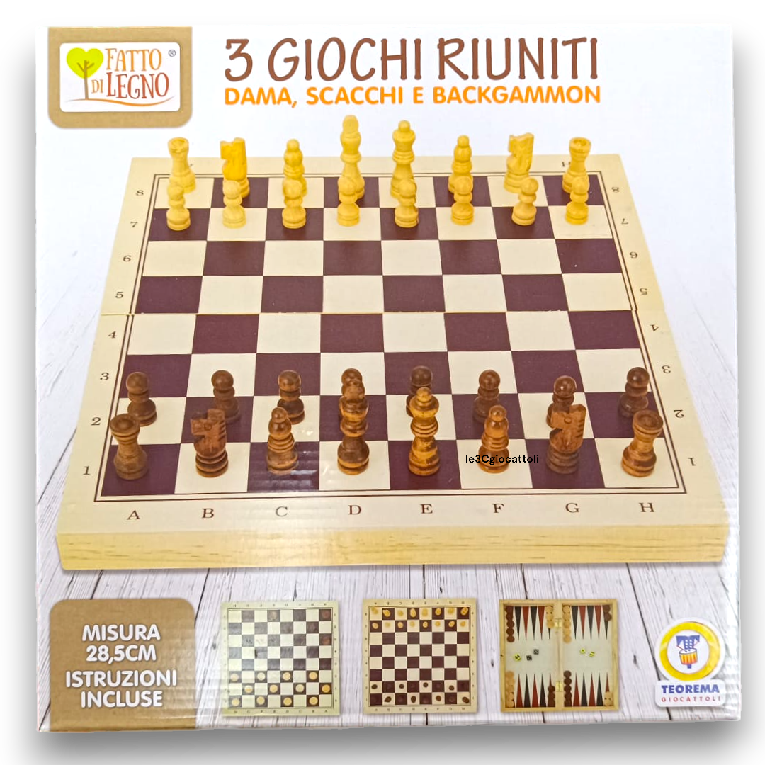 Fatto di Legno 3 Giochi riuniti