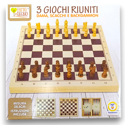 Fatto di Legno 3 Giochi riuniti