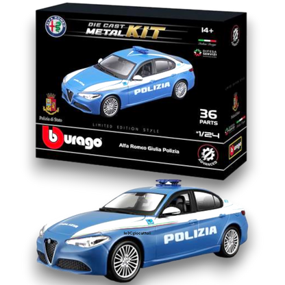 Bburago Kit Alfa Romeo Giulia Polizia