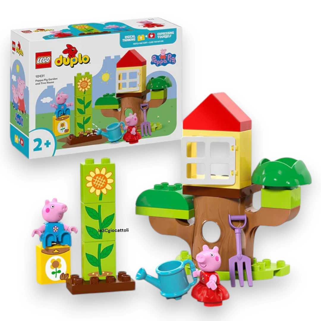 Lego Duplo 10431 Giardino e Casa sull'Albero di Peppa Pig