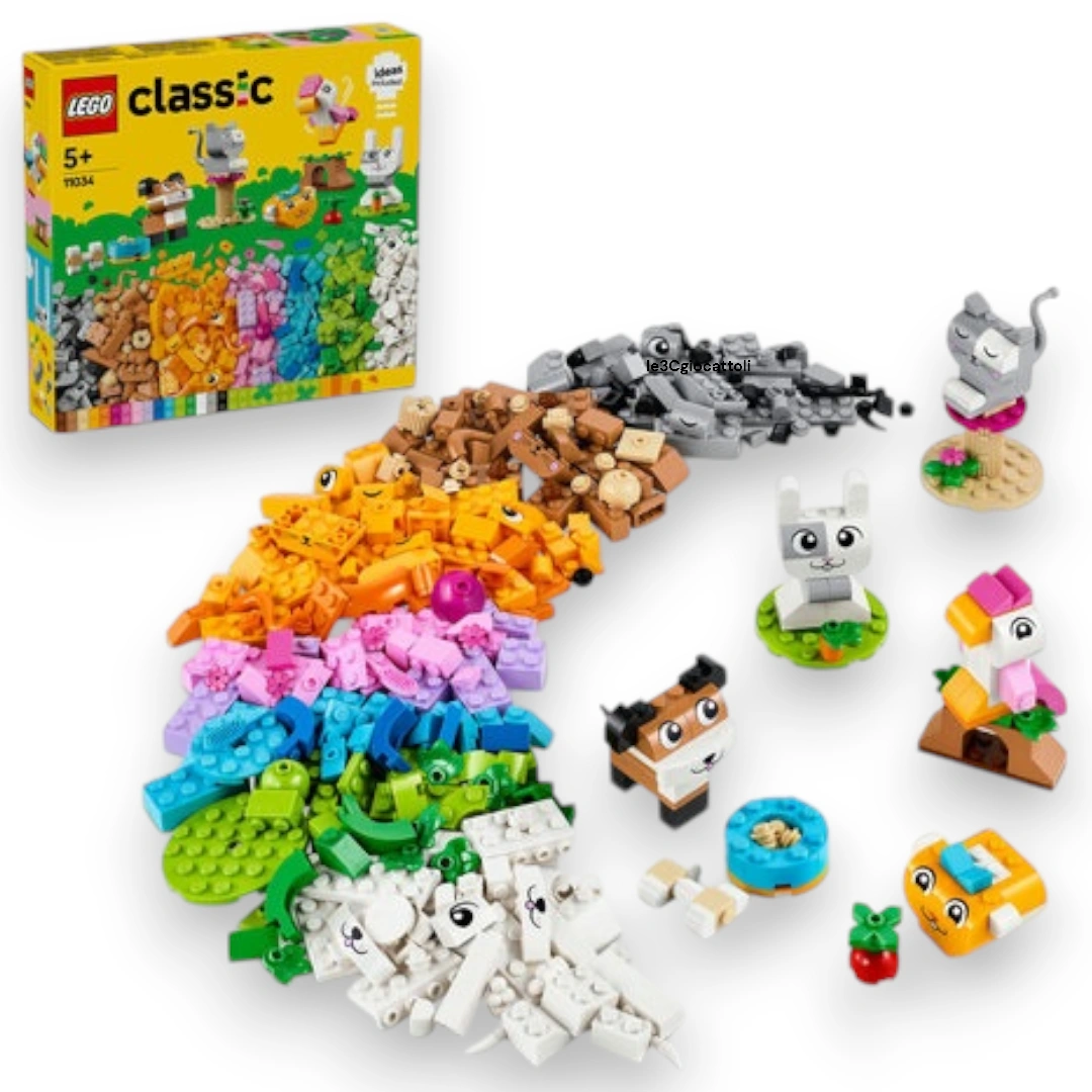 Lego Classic 11034 Animali Domestici Creativi