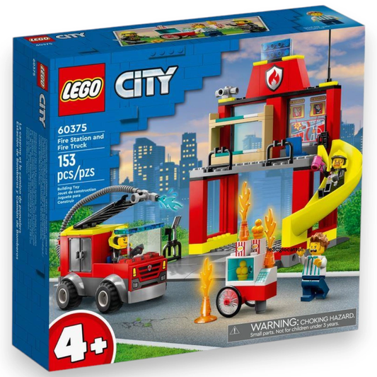 Lego City 60375 Caserma e Camion dei Pompieri