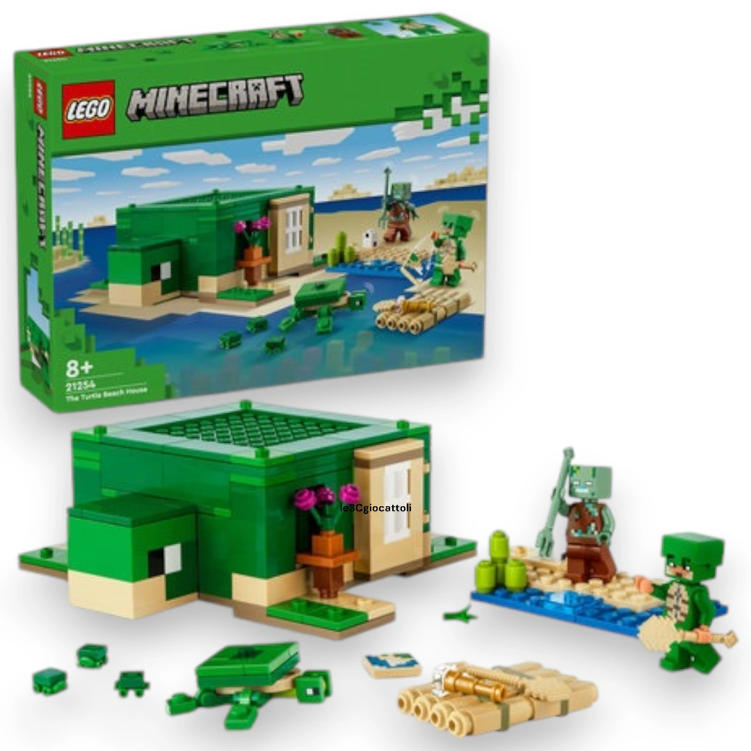 Lego Minecraft 21254 Beach House delle Tartarughe