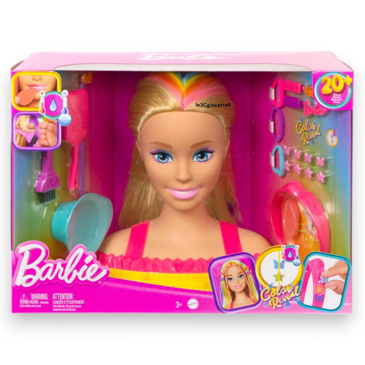 Barbie Styling Head Capelli Arcobaleno HMD78