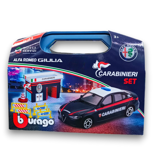 Carabinieri Set Alfa Romeo Giulia Bburago