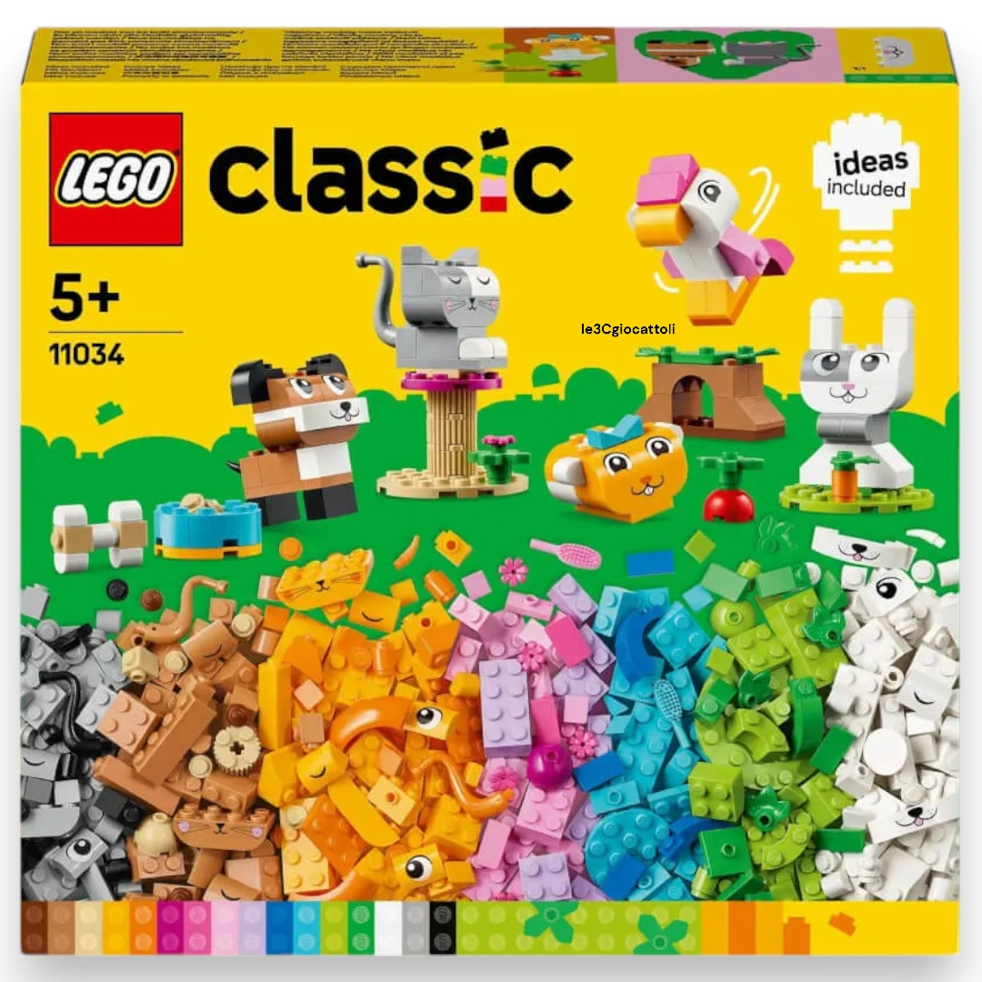 Lego Classic 11034 Animali Domestici Creativi