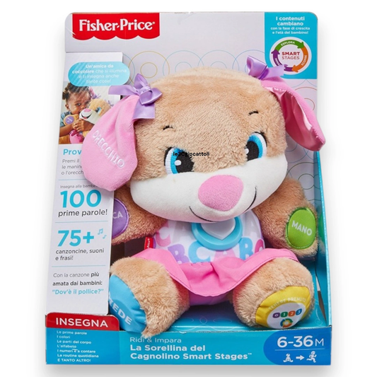 Sorellina di Cagnolino smart stage Fisher Price