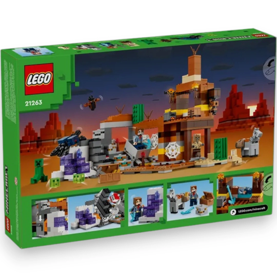 Lego Minecraft 21263 La Miniera Delle Badlands