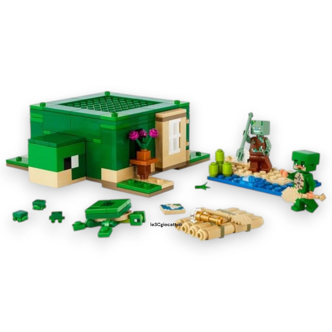 Lego Minecraft 21254 Beach House delle Tartarughe