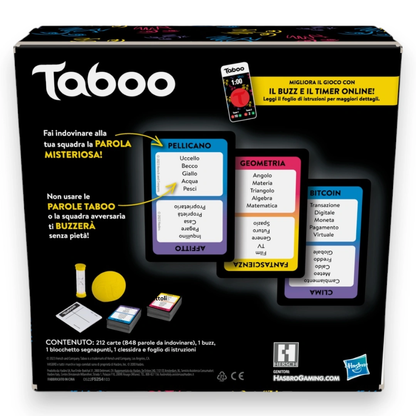 Taboo il gioco delle parole vietate