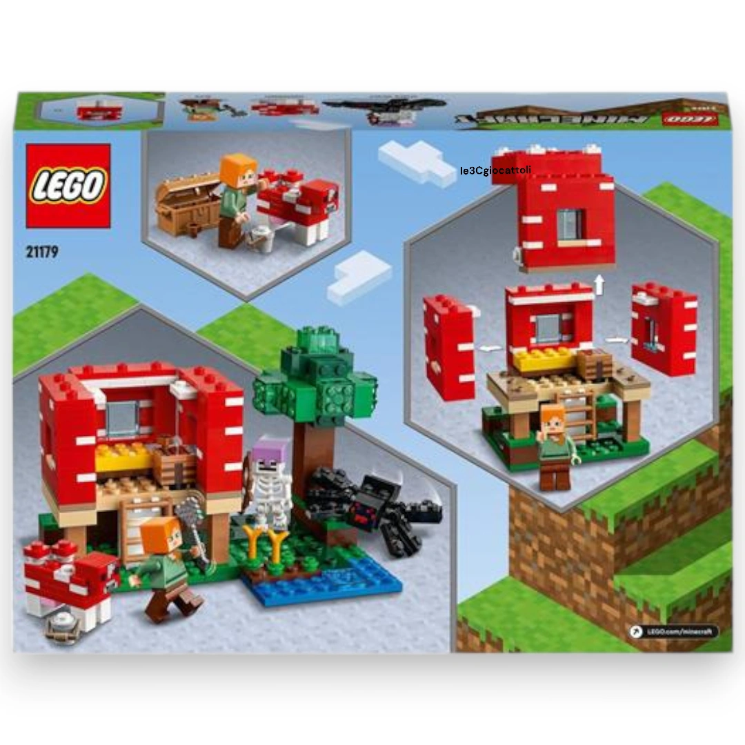 Lego Minecraft 21179 La Casa a Fungo