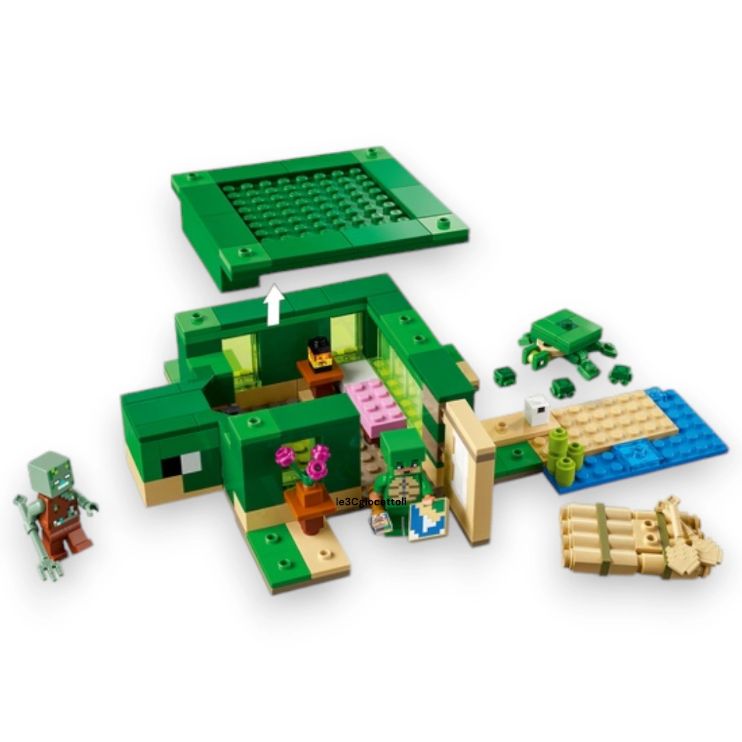 Lego Minecraft 21254 Beach House delle Tartarughe