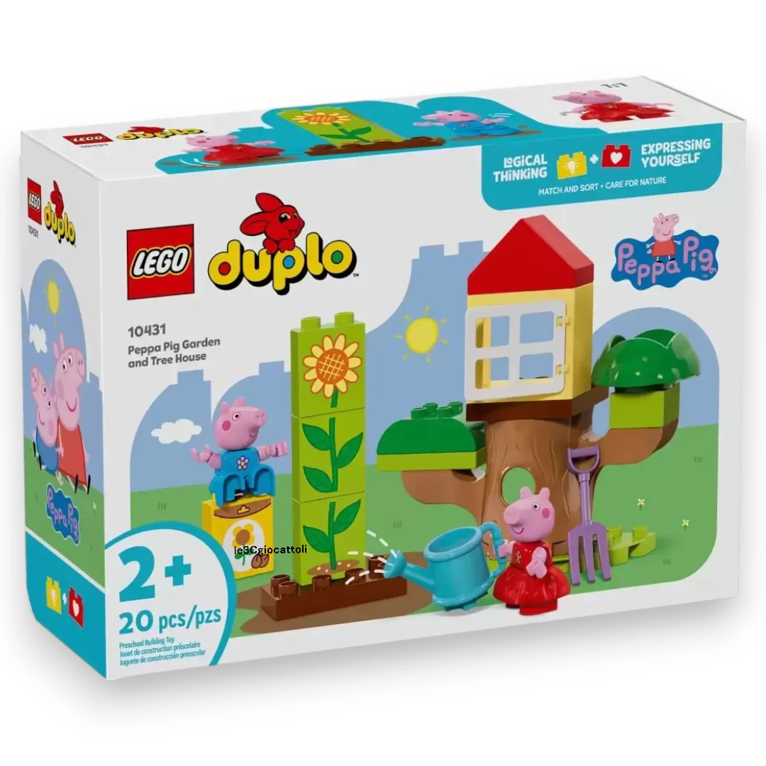 Lego Duplo 10431 Giardino e Casa sull'Albero di Peppa Pig