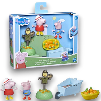 Peppa Pig e George nell'Orto