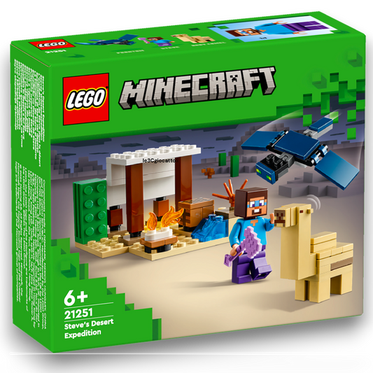 Lego Minecraft 21251 Spedizione di Steve nel deserto