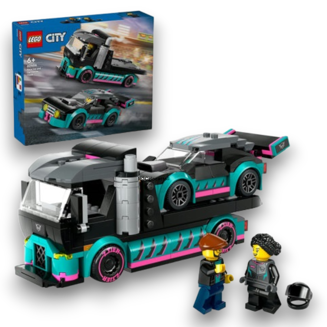 Lego City 60406 Auto da corsa e trasportatore