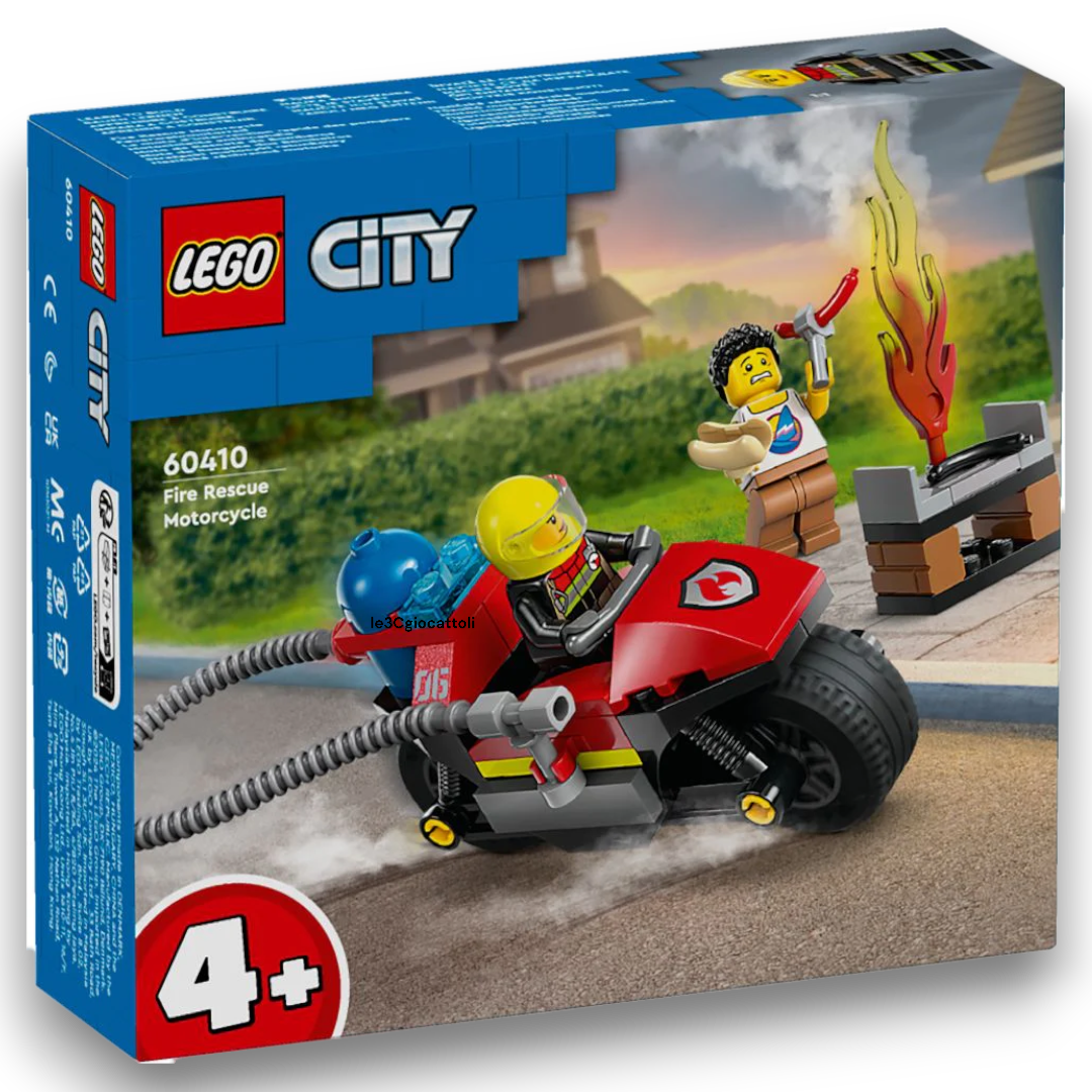 Lego City 60410 Motocicletta dei Pompieri