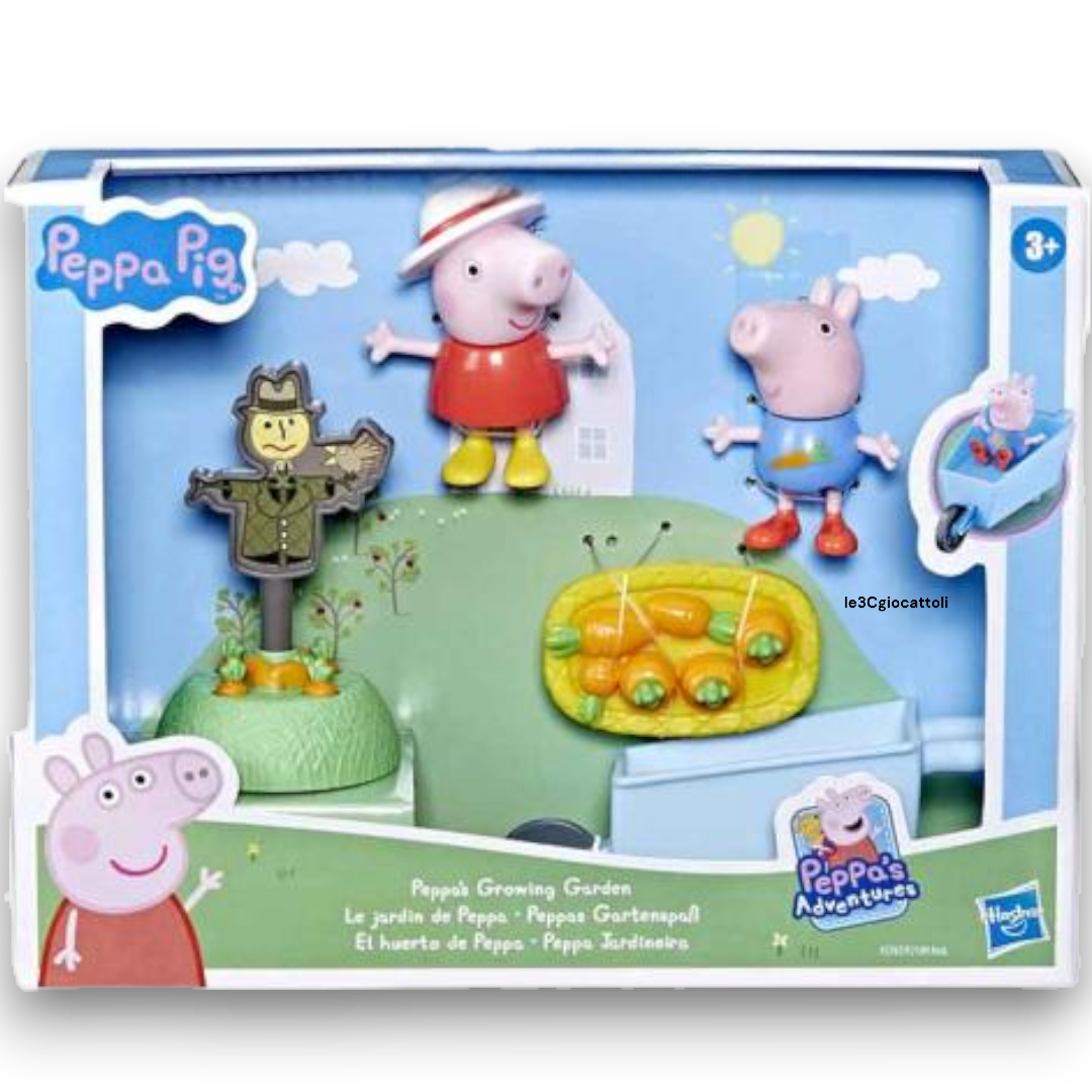 Peppa Pig e George nell'Orto