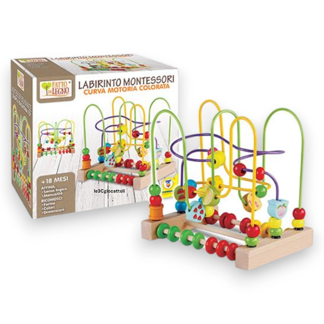 Labirinto Montessori Fatto di Legno