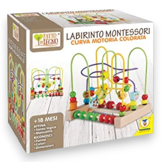 Labirinto Montessori Fatto di Legno