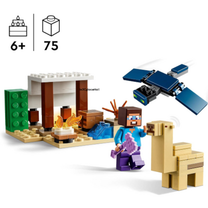 Lego Minecraft 21251 Spedizione di Steve nel deserto