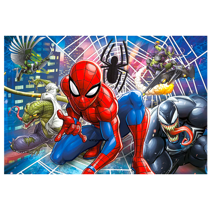 Puzzle 60 Pezzi Spiderman con Nemici